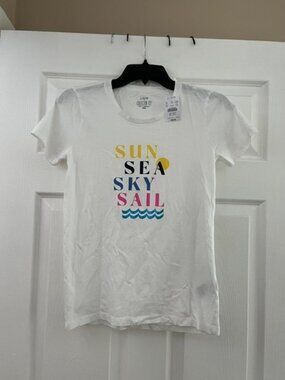 J.Crew Sun Sea Sky Sail Graphic Tee Size XXS